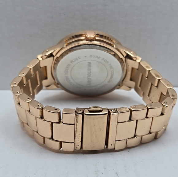 Womens Wristology Rose Gold Faux Chronograph Watch Crystals New Battery - Picture 7 of 10